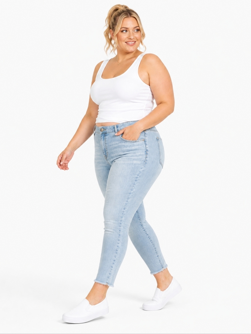 Madewell 22W High Rise Skinny Crop Jeans Light Wash Buttery Soft Stretch